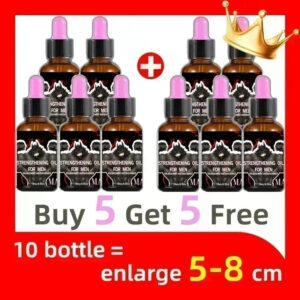 Men’s Penis Enlargement & Delay Massage Oil – Enhance Growth, Stronger & Longer-Lasting Erections